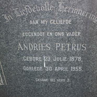 STRYDOM Andries Petrus 1878-1955 &amp; Catharina Maria 1887-1961