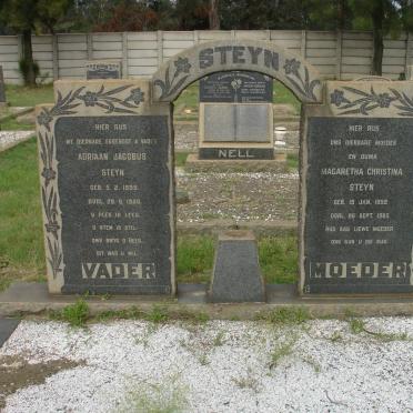 STEYN Adriaan Jacobus 1885-1956 &amp; Magaretha Christina 1898-1985