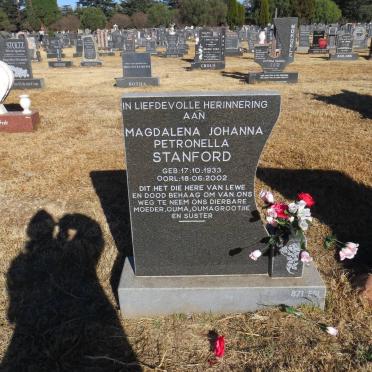 STANFORD Magdalena Johanna Petronella 1933-2002