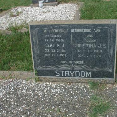 STRYDOM Gert R.J. 1901-1962 &amp; Chritina J.S. 1904-1976