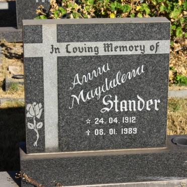 STANDER Anna Magdalena 1912-1989