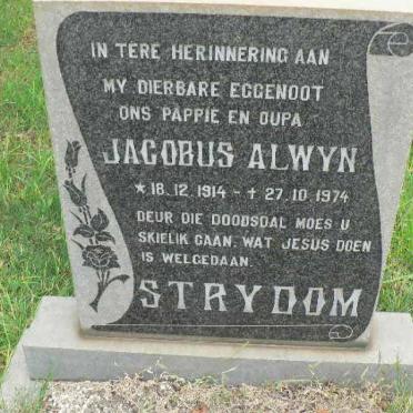 STRYDOM Jacobus Alwyn 1914-1974