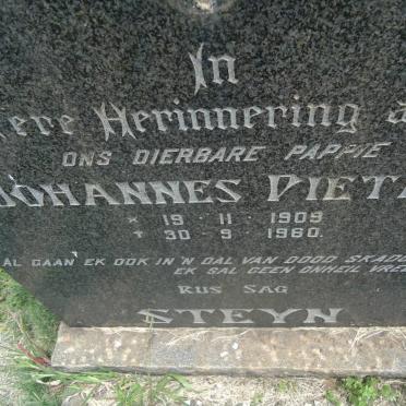 STEYN Johannes Pieter 1909-1960