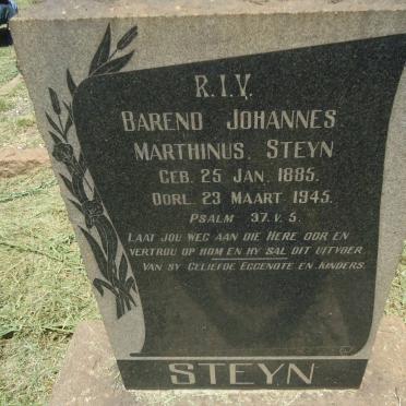 STEYN Barend Johannes Marthinus 1885-1945