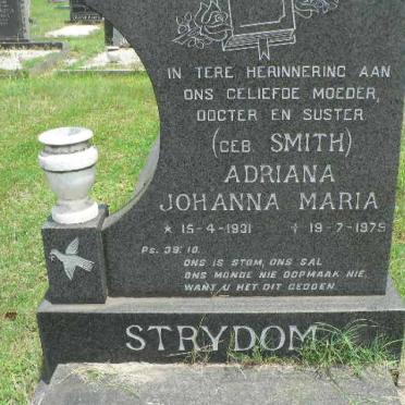 STRYDOM Adriana Johanna Maria nee SMITH 1931-1975