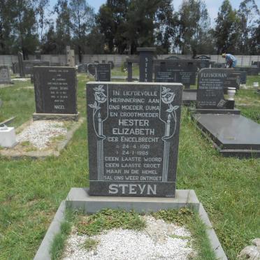 STEYN Hester Elizabeth nee ENGELBRECHT 1921-1995