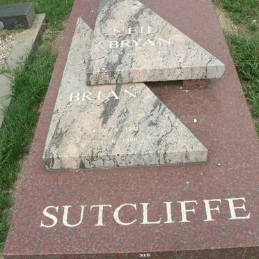 SUTCLIFFE Brian 1941-1998 :: SUTCLIFFE Neil Bryan 1971-1997