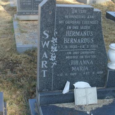 SWART Hermanus Bernardus 1930-1983 &amp; Johanna Maria 1929-1986