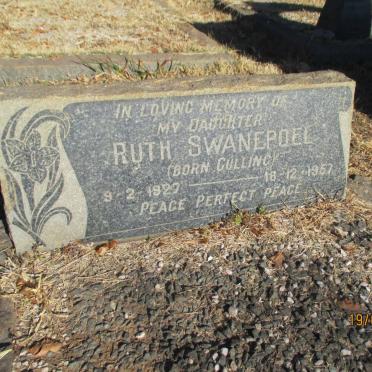 SWANEPOEL Ruth nee CULLING 1929-1957