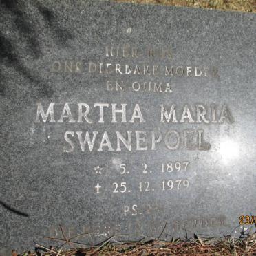 SWANEPOEL Martha Maria 1897-1979