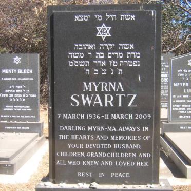 SWARTZ Myrna 1936-2009