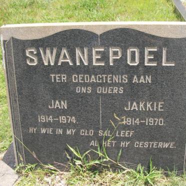 SWANEPOEL Jan 1914-1974 &amp; Jakkie 1914-1970