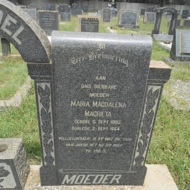 SWANEPOEL Maria Magdalena Magrieta 1883-1964