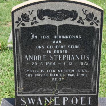 SWANEPOEL André Stephanus 1954-1975