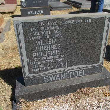 SWANEPOEL Willem Johannes Philippus 1930-1986