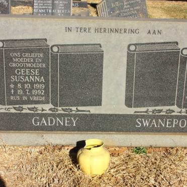 SWANEPOEL Tokkas 1961-1982 :: GADNEY Geese Susanna 1919-1992