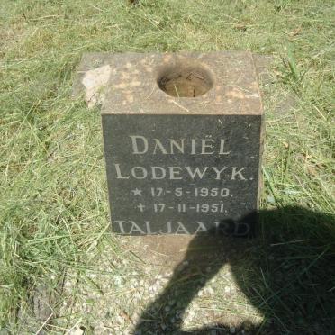 TALJAARD Daniël Lodewyk 1950-1951