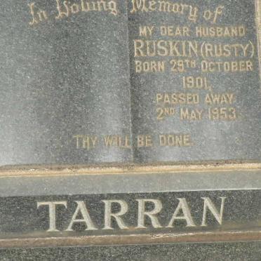 TARRAN Ruskin 1901-1953