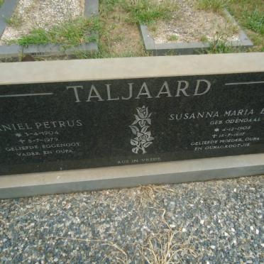 TALJAARD Daniel Petrus 1904-1979 &amp; Susanna Maria Elizabeth ODENDAAL 1905-1997