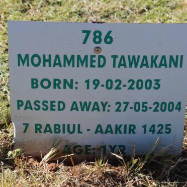 TAWAKANI Mohammed 2003-2004