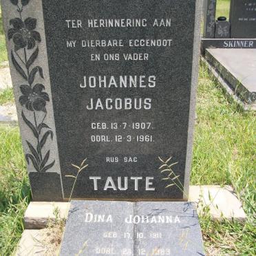 TAUTE Johannes Jacobus 1907-1961 &amp; Dina Johanna 1911-1989