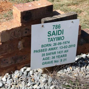 TAYIMO Saidi 1974-2010