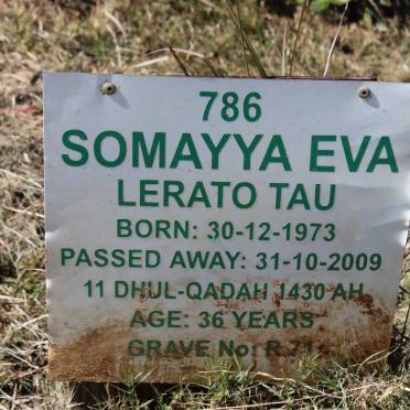 TAU Somayya Eva Lerato 1973-2009