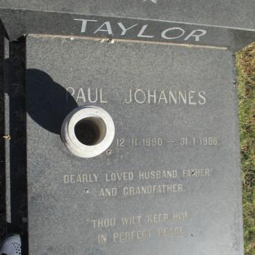 TAYLOR Paul Johannes 1890-1986