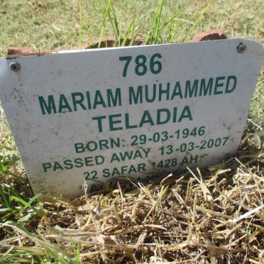 TELADIA Mariam Muhammed 1946 - 2007