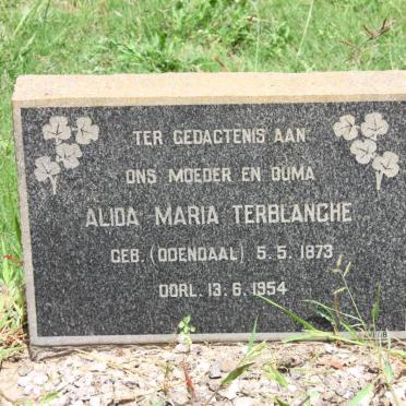 TERBLANCHE Alida Maria nee ODENDAAL 1873-1954