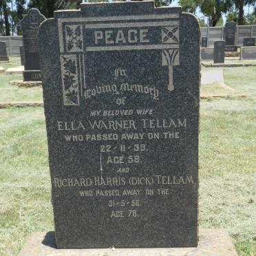 TELLAM Richard Harris -1956 &amp; Ella Warner -1939
