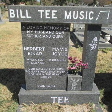 TEE Herbert Ejnar 1937-1992 &amp; Mavis Joyce 1937-