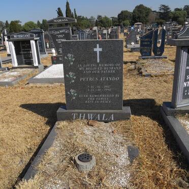 THWALA Petrus Atando 1967-1998