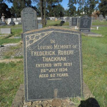 THACKRAH Frederick Robert -1934