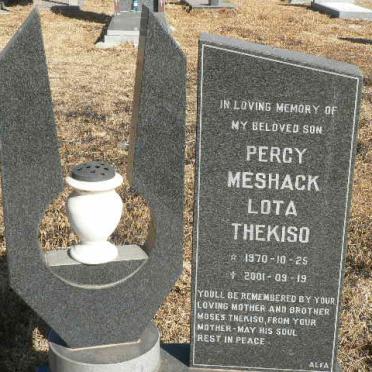 THEKISO Percy Meshack Lota 1970-2001