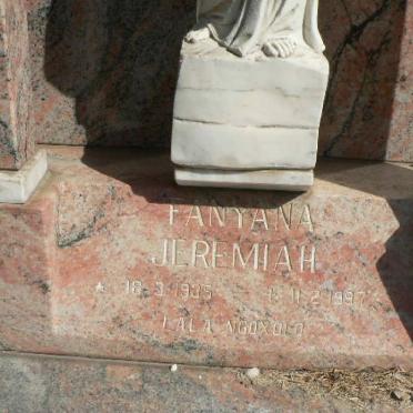 THWALA Fanyana Jeremiah 1935-1997