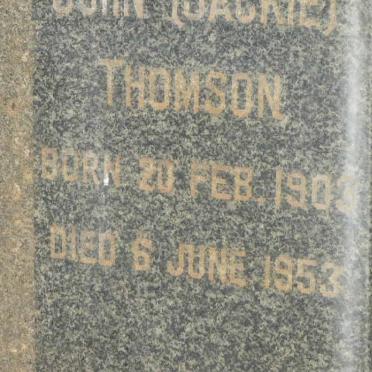 THOMSON John 1903-1953