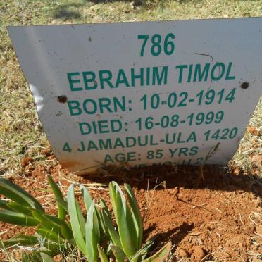 TIMOL Ebrahim 1914-1999