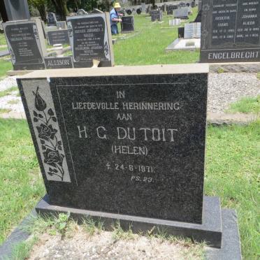 TOIT H.G., du -1971