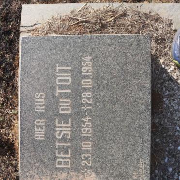 TOIT Betsie, du 1954-1954