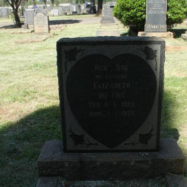 TOIT Elizabeth, du 1929-1939