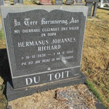 TOIT Hermanus Johannes Richard, du 1938-1992