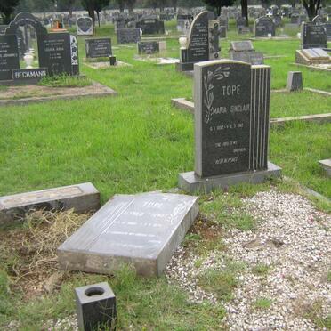 TOPE Alfred Ernest 1890-1974 &amp; Maria Sinclair 1892-1982