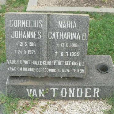 TONDER Cornelius Johannes, van 1916-1974 &amp; Maria Catharina B. 1918-1999