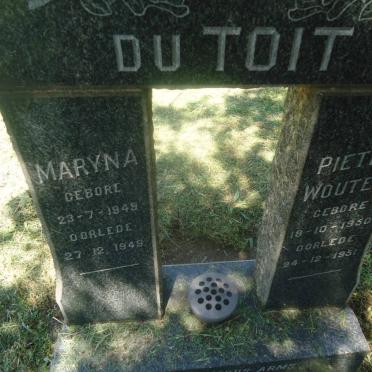 TOIT Pieter Wouter, du 1950-1951 :: DU TOIT Maryna 1949-1949