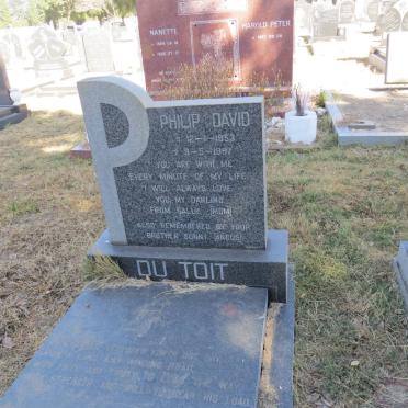 TOIT Philip David, du 1953-1987