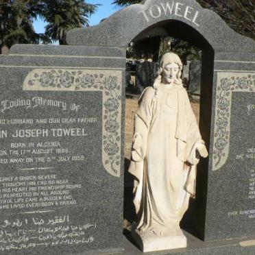 TOWEEL John Joseph 1885-1958 &amp; Farida 18??-19??