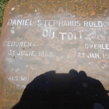 TOIT Daniel Stephanus Roedolf, du 1865-1920