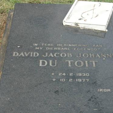 TOIT David Jacob Johannes, du 1930-1977