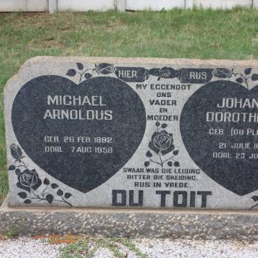 TOIT Michael Arnoldus, du 1892-1958 &amp; Johanna Dorothea R. DU PLESSIS 1896-1983